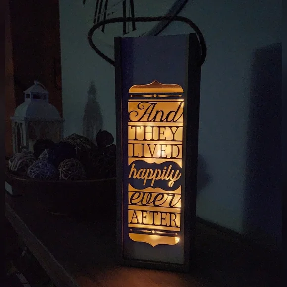 Decorative Wedding Wine Bottle Box – Demdaco Wooden Lanern Keepsake marriage💍🍷 - Picture 16 of 16